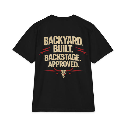Backstage BBQ Pit Crew Heavyweight Oversized Short Sleeve Tee