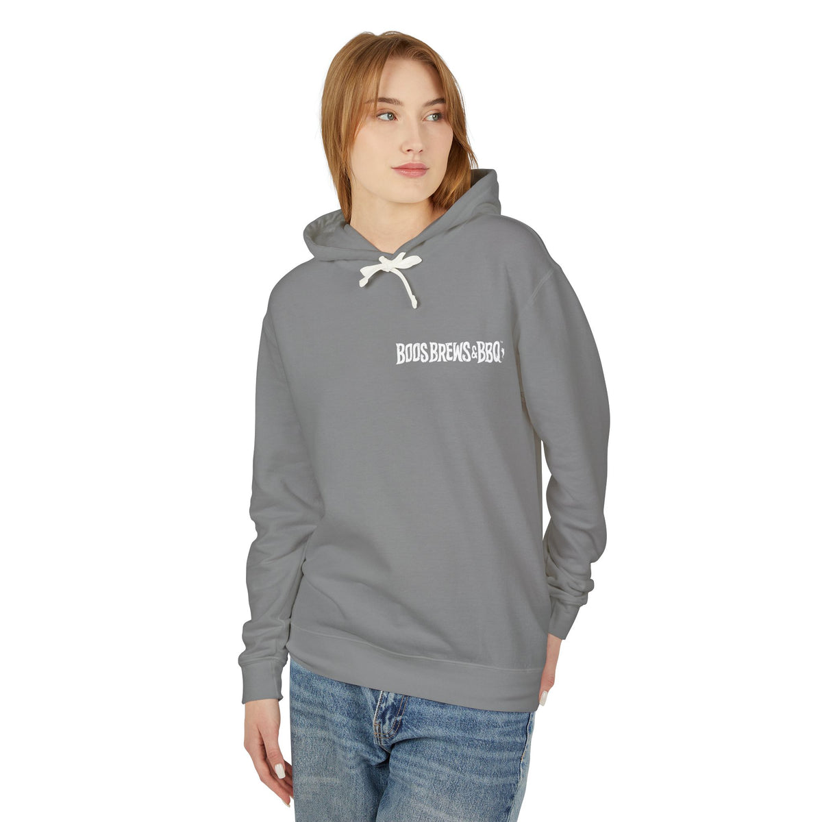 Boos Brews & BBQ Unisex Lightweight Hooded Sweatshirt