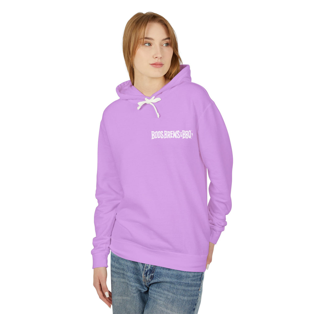 Boos Brews & BBQ Unisex Lightweight Hooded Sweatshirt