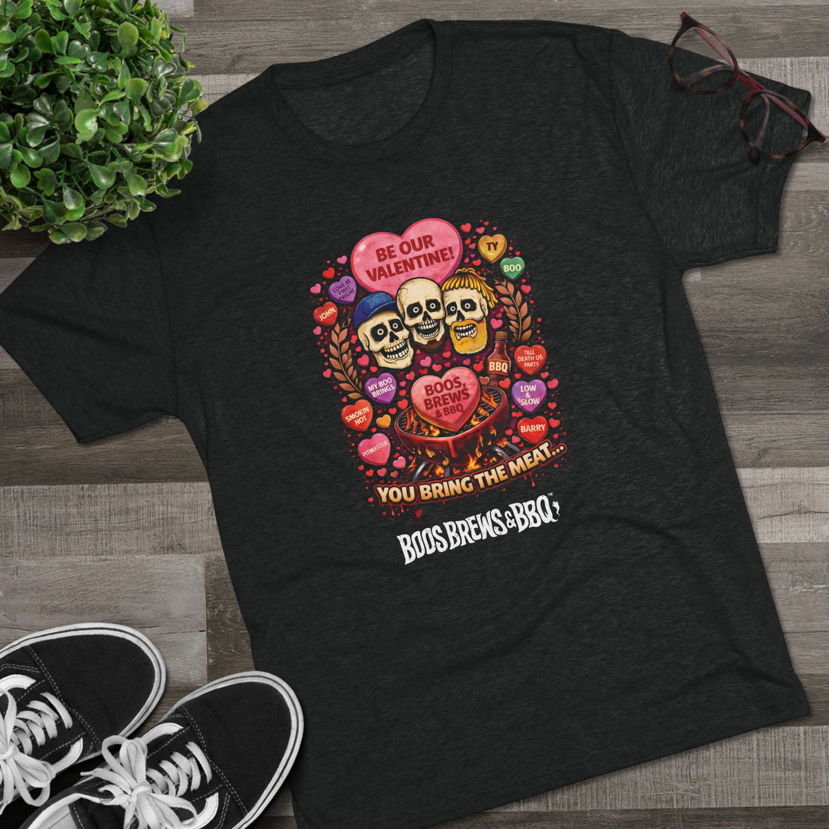 Love at First Fright Unisex Tri-Blend Crew Tee