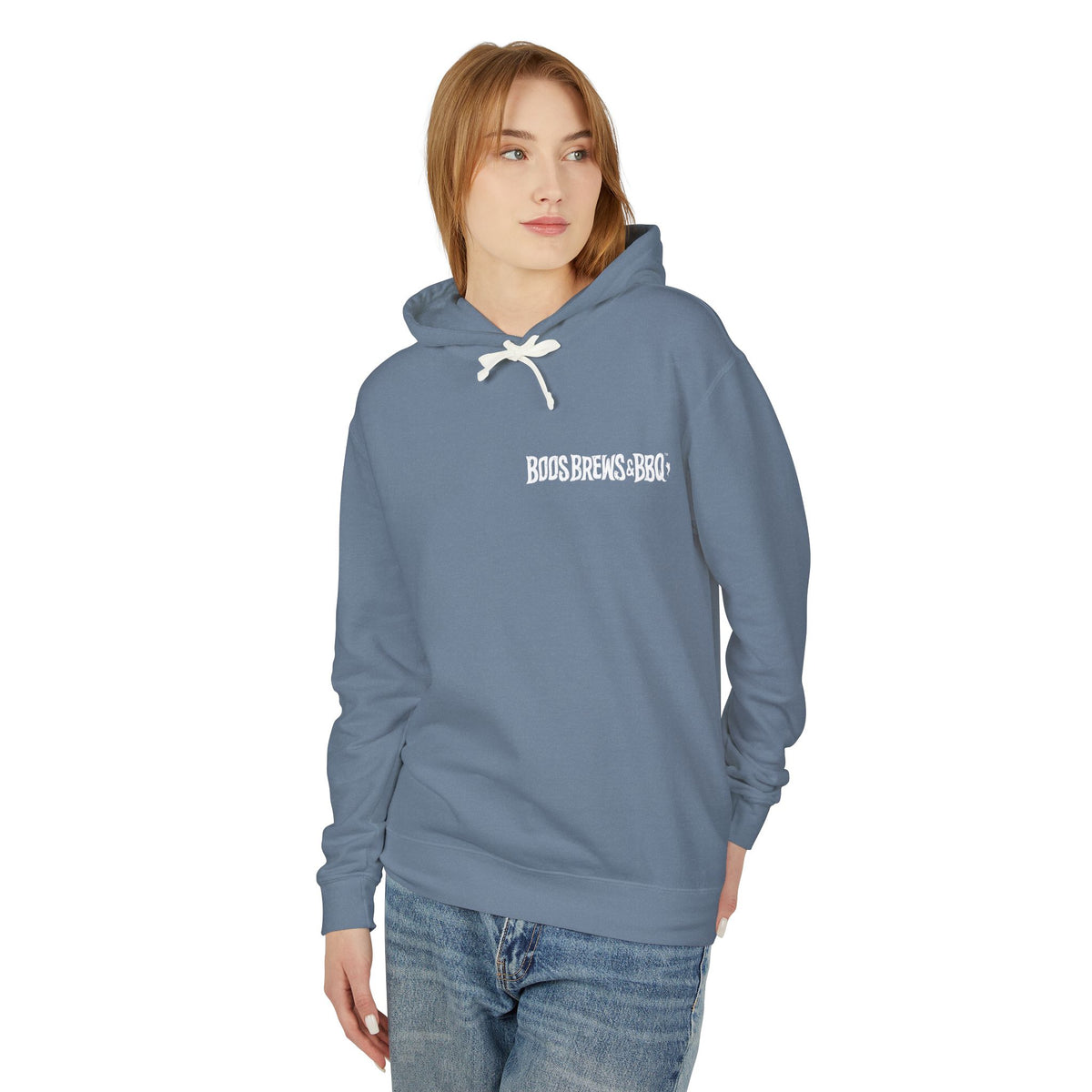 Boos Brews & BBQ Unisex Lightweight Hooded Sweatshirt
