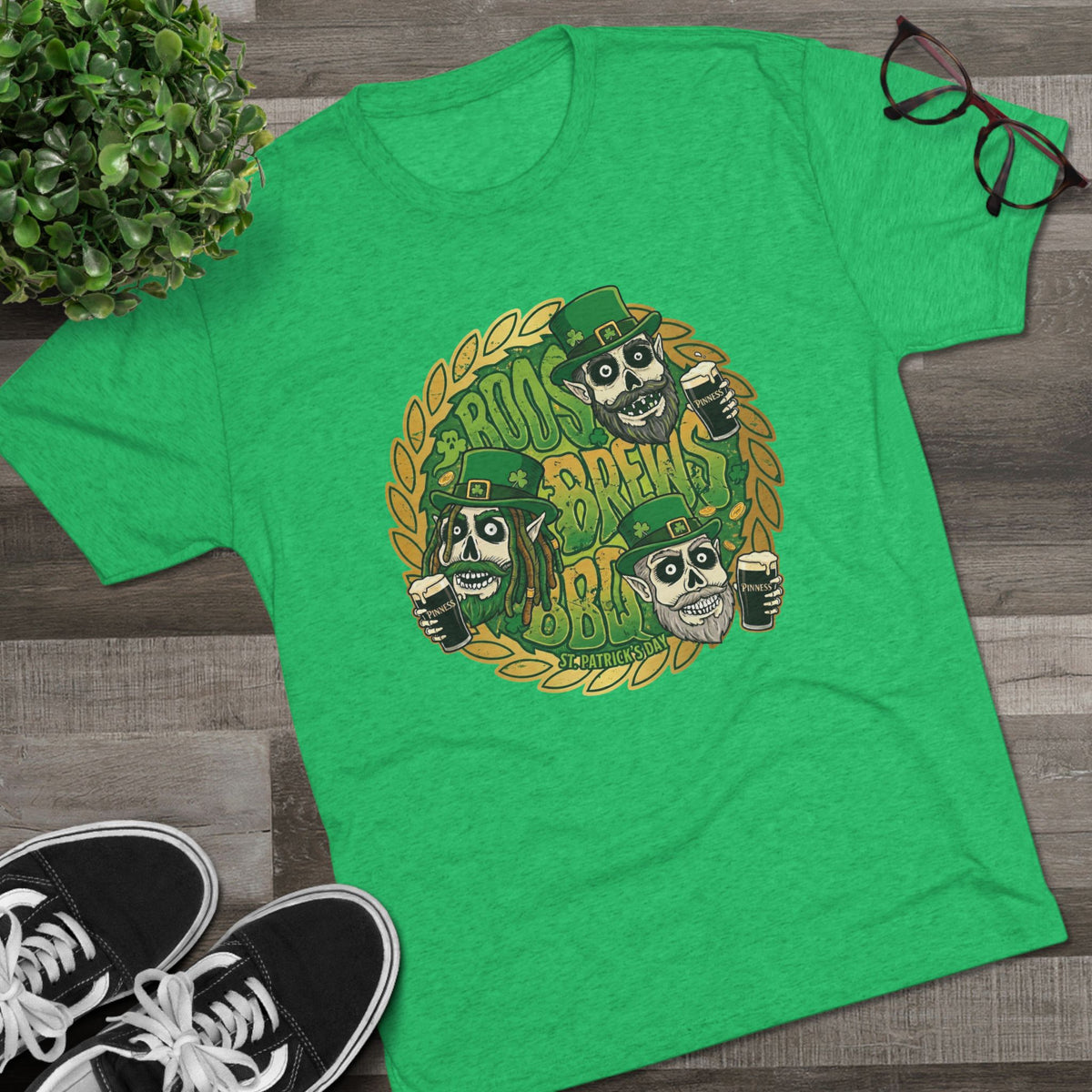 St Pattys Day Pints Unisex Tri-Blend Crew Tee