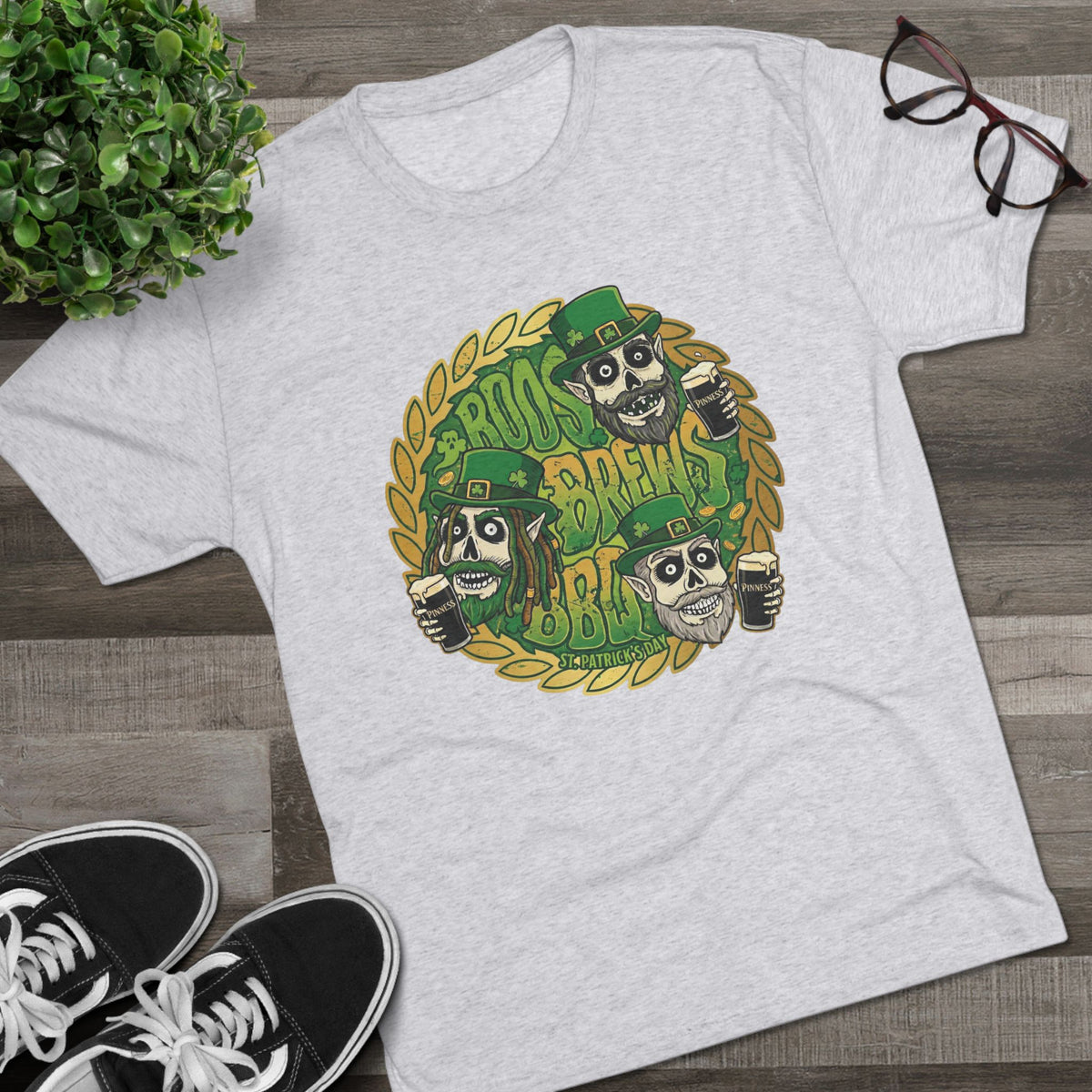 St Pattys Day Pints Unisex Tri-Blend Crew Tee