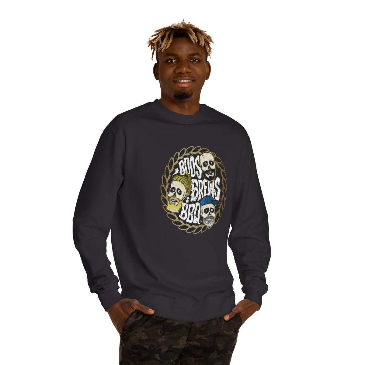 Boos Brews & BBQ Unisex Crew Neck Sweatshirt