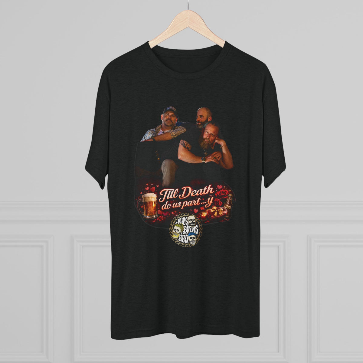 "Til Death do us part......y" Unisex Tri-Blend Crew Tee