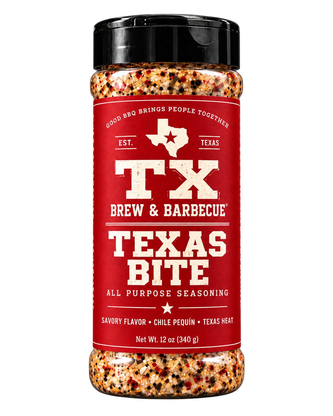 Texas Bite, one of the two 12 oz bottles included in the Texas Gold + Texas Bite Pair